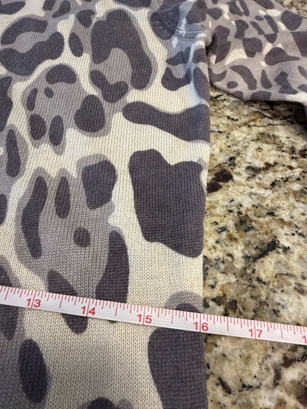 Cyrus silk cashmere leopard print midi sweater dress SZ SM - Picture 9 of 13